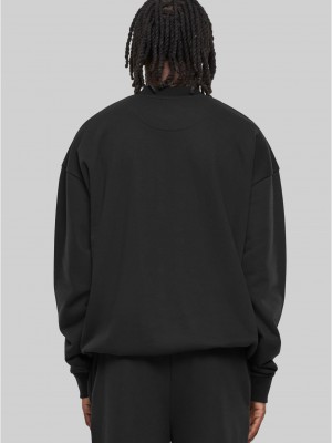 Мъжка блуза в черно Urban Classics Light Terry Crew