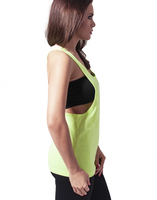 Дамски потник Urban Classics Loose Neon в жълт цвят