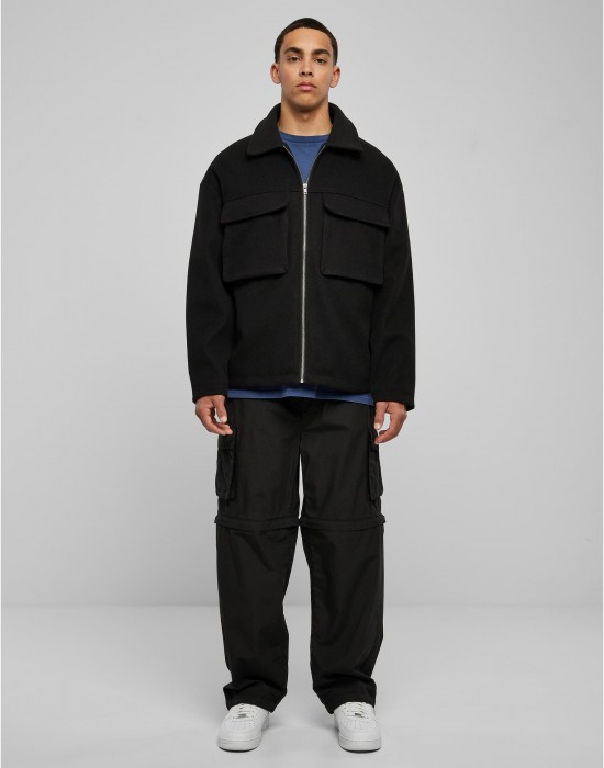 Мъжко яке в черен цвят Urban Classics Big Pocket