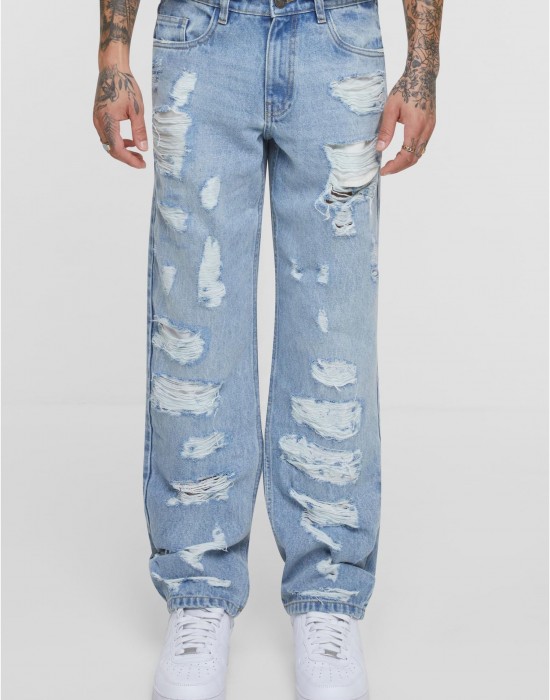 Мъжки дънки Heavy Destroyed Jeans new light blue