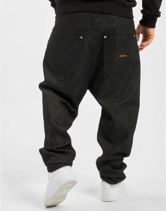 Мъжки широки дънки в черен цвят Rocawear Antifit Hammer