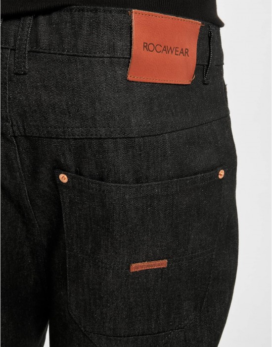 Мъжки широки дънки в черен цвят Rocawear Antifit Hammer