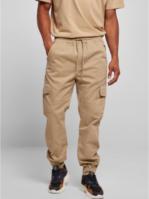 Мъжки панталон в бежов цвят Urban Classics Military Jogg 