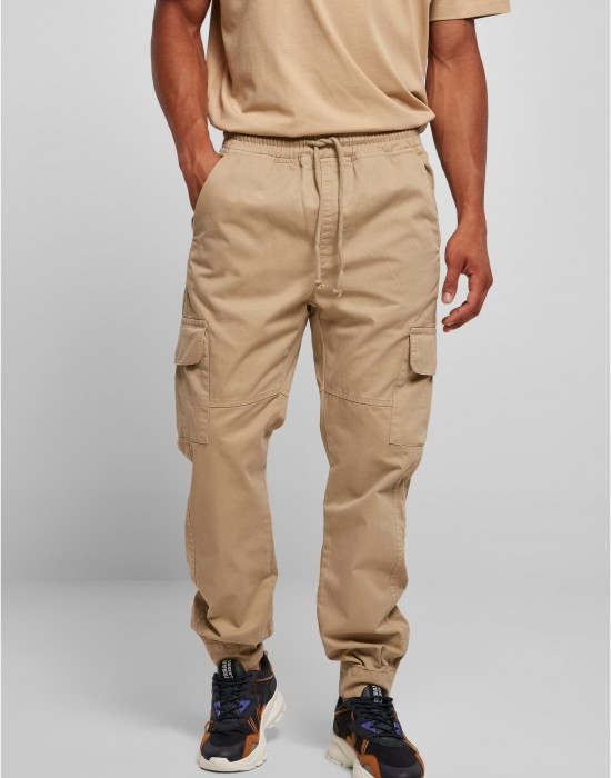 Мъжки панталон в бежов цвят Urban Classics Military Jogg 