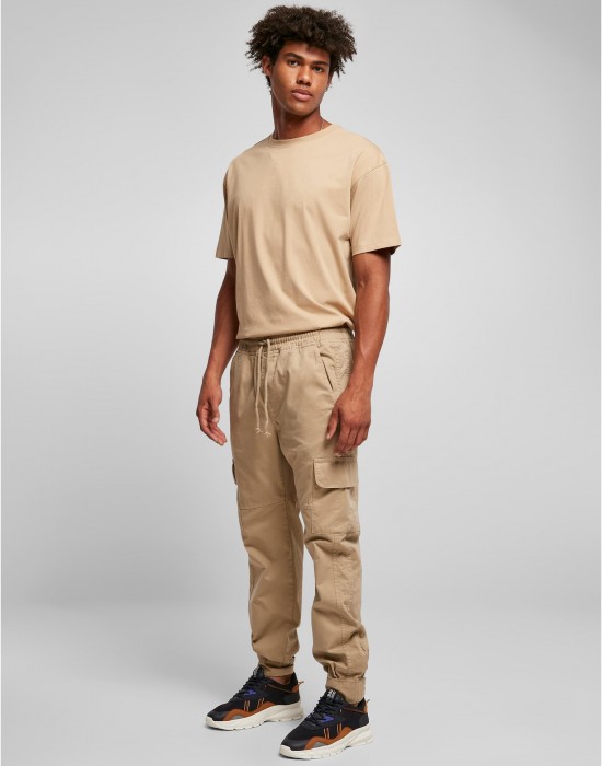 Мъжки панталон в бежов цвят Urban Classics Military Jogg 