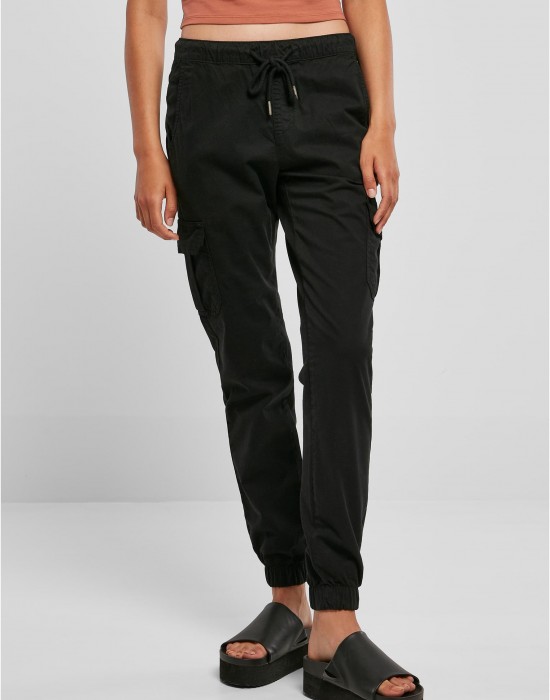 Дамски карго панталон в черен цвят Urban Classics Ladies Cargo Pants