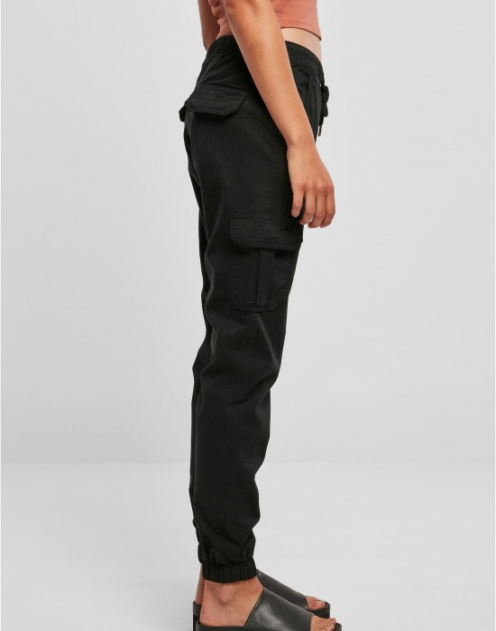 Дамски карго панталон в черен цвят Urban Classics Ladies Cargo Pants