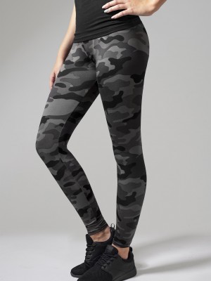 Дамски спортен камуфлажен клин Urban Classics dark camo