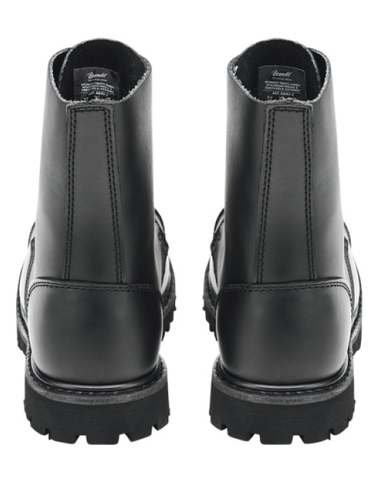 Черни кубинки естествена кожа Brandit Phantom 10 Eyelet