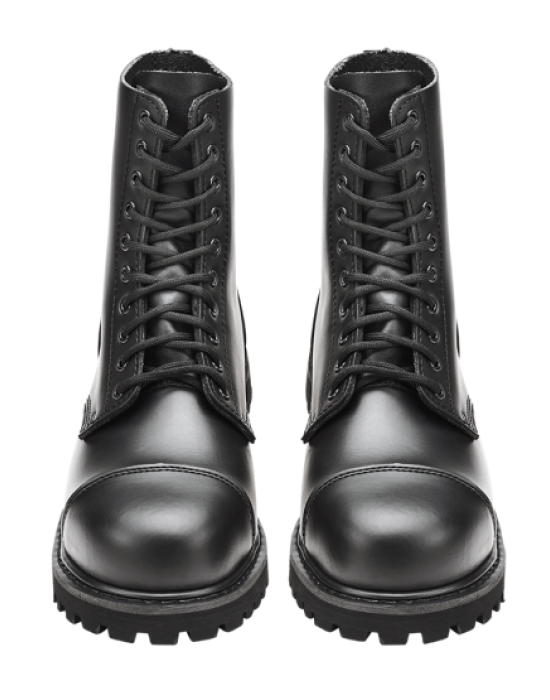 Черни кубинки естествена кожа Brandit Phantom 10 Eyelet