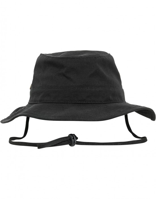 Шапка идиотка с връзка в черен цвят Angler Hat 