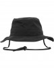Шапка идиотка с връзка в черен цвят Angler Hat 