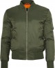 Мъжко яке тип бомбър Urban Classics olive в цвят маслина