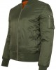 Мъжко яке тип бомбър Urban Classics olive в цвят маслина