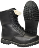 Бойни кубинки естествена кожа с подплата в черно Brandit Para Boot