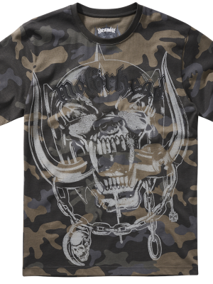 Тениска в цвят тъмен камуфлаж Motorhead Warpig Print