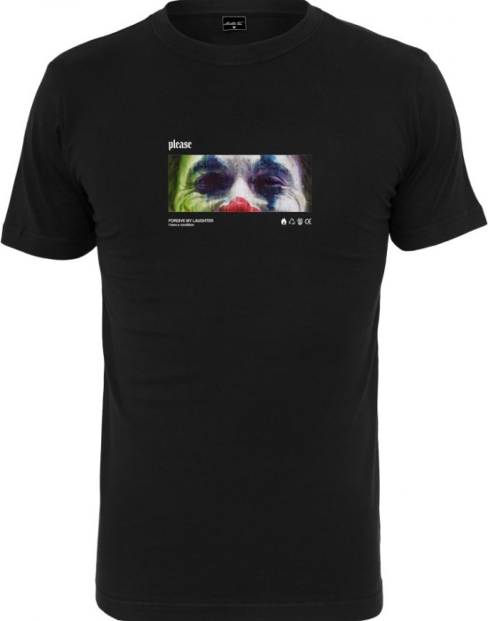 Мъжка тениска в черен цвят Mister Tee Please 