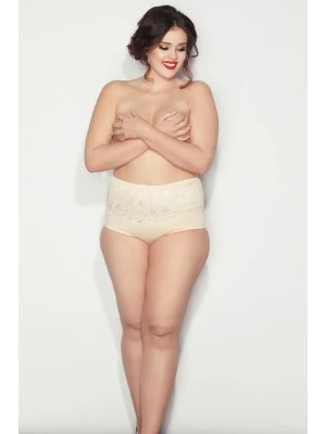 Моделиращи макси бикини в бежов цвят Ala 6XL-9XL
