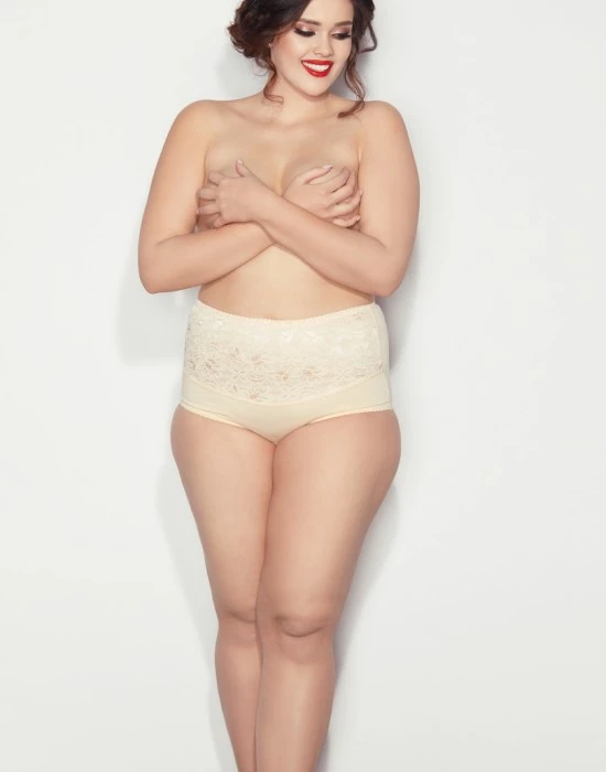 Моделиращи макси бикини в бежов цвят Ala 6XL-9XL, Mitex, Бикини - Complex.bg
