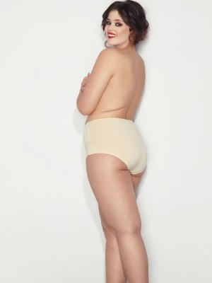 Моделиращи макси бикини в бежов цвят Ala 6XL-9XL