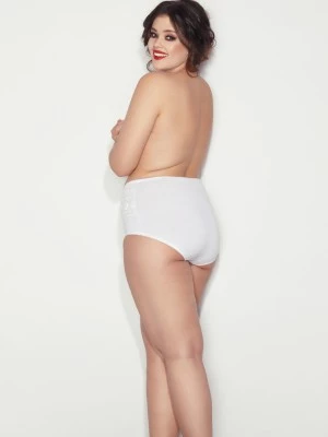 Моделиращи макси бикини в бяло Ala 6XL-9XL
