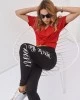 Спортен дамски клин с надписи в черен цвят 01340, FASARDI, Клинове - Complex.bg