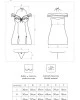 Нощница в черен цвят Kastalia в комплект с прашки, LivCo Corsetti Fashion, Нощници - Complex.bg