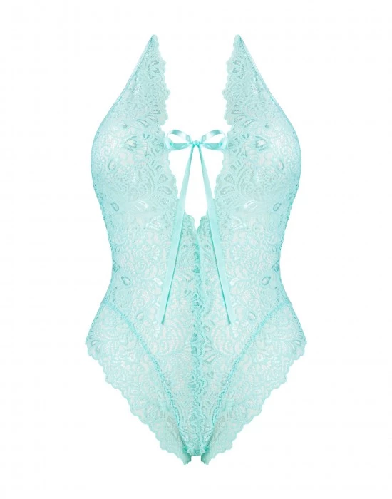 Дантелено боди в цвят мента Lannuit, LivCo Corsetti Fashion, Секси Бодита - Complex.bg