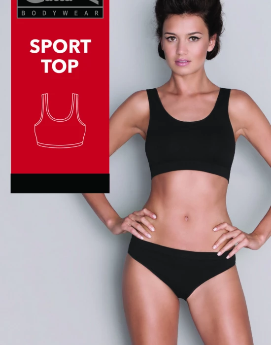 Дамско бюстие в бял цвят Sport Top, Gatta Bodywear, Всичко до 25 лв. - Complex.bg