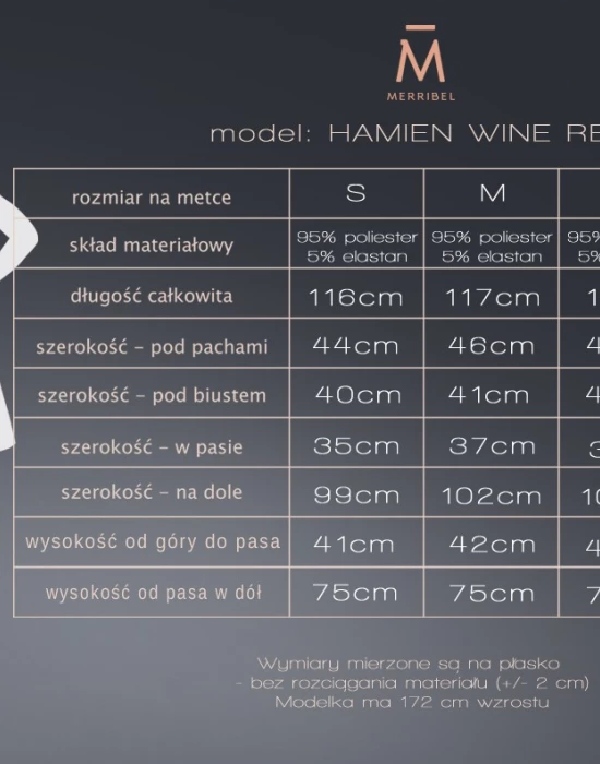 Елегантна миди рокля в червено Hamien, Merribel, Рокли - Complex.bg