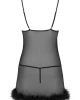 Черна секси нощница с прашки Zerunam, LivCo Corsetti Fashion, Нощници - Complex.bg