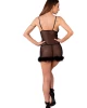 Черна секси нощница с прашки Zerunam, LivCo Corsetti Fashion, Нощници - Complex.bg