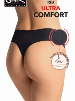 Рипсени дамски прашки в черен цвят RIB ULTRA COMFORT
