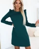 NELL 264-2 Ежедневна рокля в зелен цвят