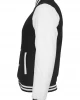 Мъжко колежанско яке Urban Classics blk/wht с кожени ръкави, Urban Classics, Якета - Complex.bg