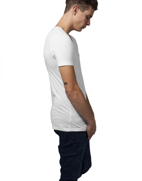 Мъжка тениска с V-образно деколте Urban Classics White, Urban Classics, Тениски - Complex.bg