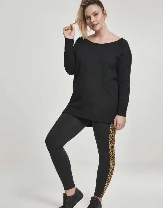 Дамски клин Urban Classics blk/leo в черен цвят, Urban Classics, Клинове - Complex.bg