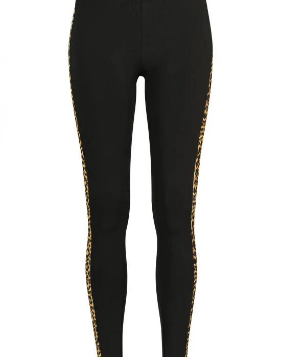Дамски клин Urban Classics blk/leo в черен цвят, Urban Classics, Клинове - Complex.bg