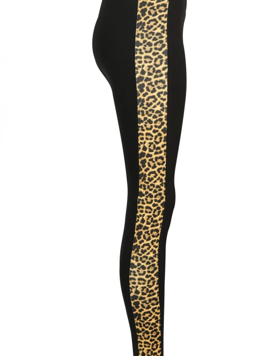 Дамски клин Urban Classics blk/leo в черен цвят, Urban Classics, Клинове - Complex.bg