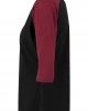 Дамска блуза Urban Classics blk/burgundy с 3/4 ръкави, Urban Classics, Блузи - Complex.bg