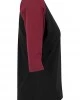 Дамска блуза Urban Classics blk/burgundy с 3/4 ръкави, Urban Classics, Блузи - Complex.bg
