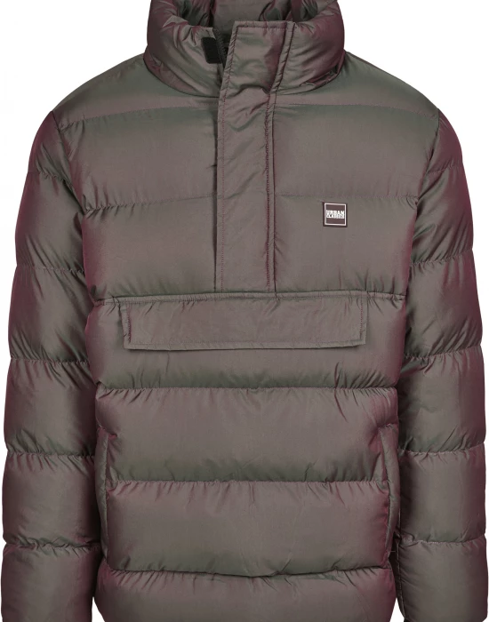 Мъжко зимно яке Urban Classics Shimmering Pull Over в сребрист цвят, Urban Classics, Якета - Complex.bg