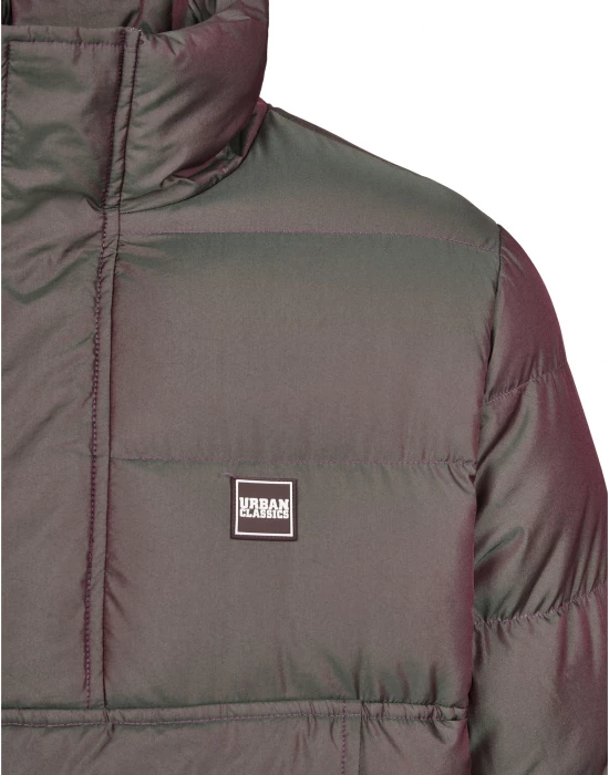 Мъжко зимно яке Urban Classics Shimmering Pull Over в сребрист цвят, Urban Classics, Якета - Complex.bg