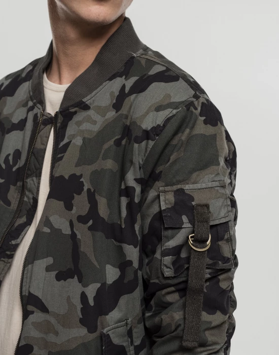 Мъжко камуфлажно яке тип бомбър Urban Classics wood camo, Urban Classics, Якета - Complex.bg