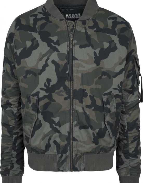 Мъжко камуфлажно яке тип бомбър Urban Classics wood camo, Urban Classics, Якета - Complex.bg