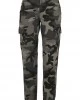 Дамски карго панталон в сив камуфлажен цвят Urban Classics Ladies High Waist Camo Cargo Pants, Urban Classics, Панталони - Complex.bg