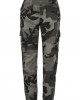 Дамски карго панталон в сив камуфлажен цвят Urban Classics Ladies High Waist Camo Cargo Pants, Urban Classics, Панталони - Complex.bg