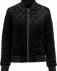 Дамско яке в черно от Urban Classics Ladies Diamond Quilt Velvet, Urban Classics, Якета - Complex.bg