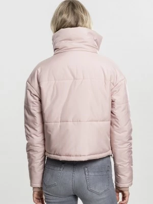 Дамско яке Urban Classics High Neck в розов цвят
