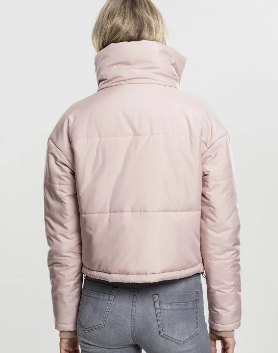 Дамско яке Urban Classics High Neck в розов цвят, Urban Classics, Якета - Complex.bg
